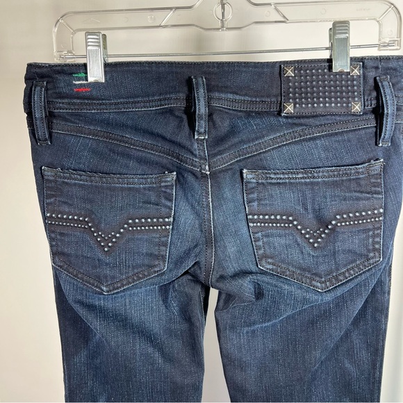 Diesel Matic RARE HTF Embossed Stretch Dark Denim Jeans 27 x 34 EUC - Picture 3 of 16